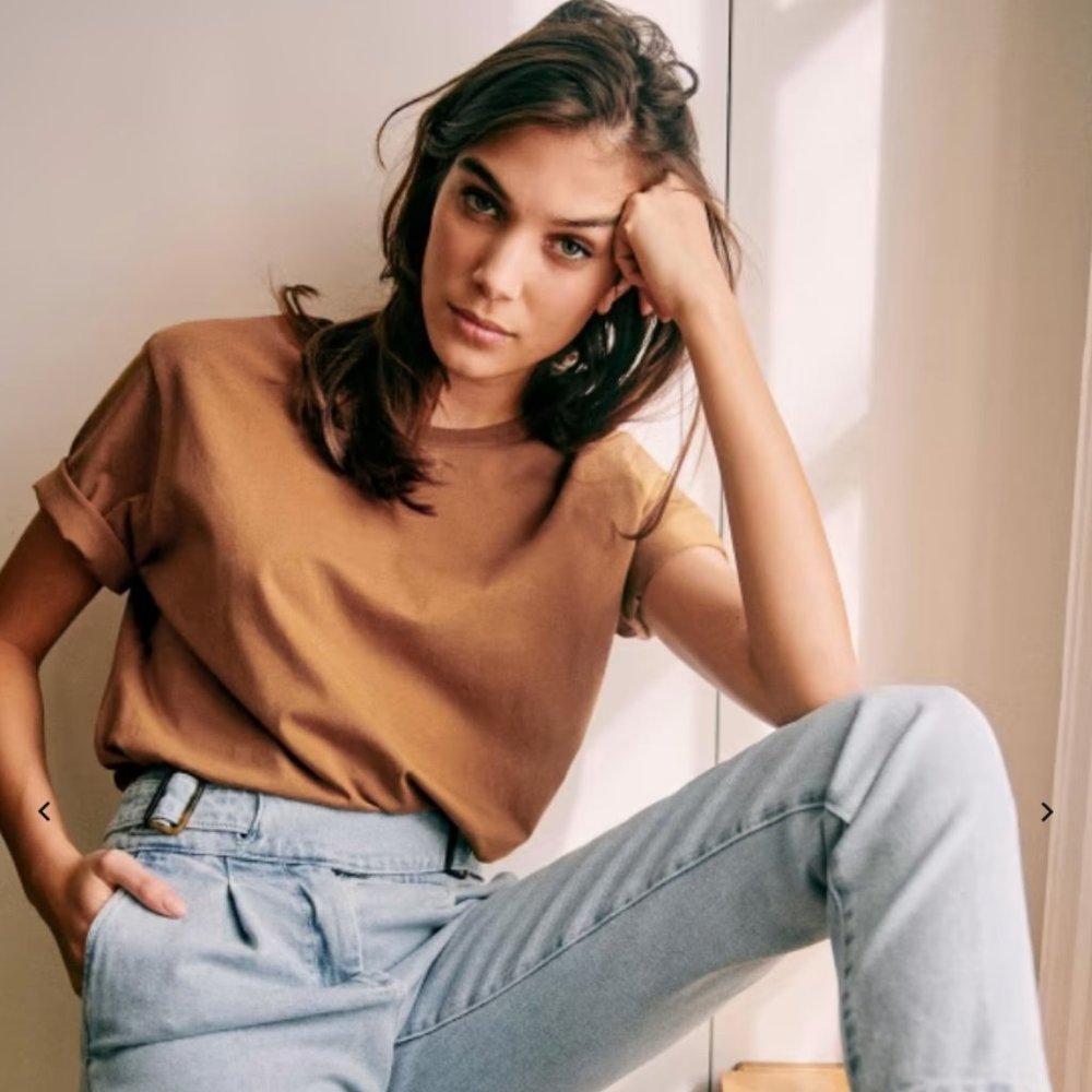 Sezane CONRAD T-SHIRT camel